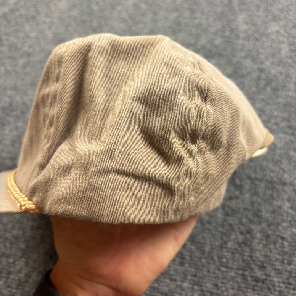 CHEVROLET Vintage Tan Adjustable Baseball Hat “100,000 Mile Club” One Size Fits - Picture 4 of 6